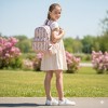 A Little Obsessed Girl's Floral Garden Party Backpack Set with Matching Coin Purse & Pearl Keychain – Cute Mini Backpack for Kids - 2 of 4