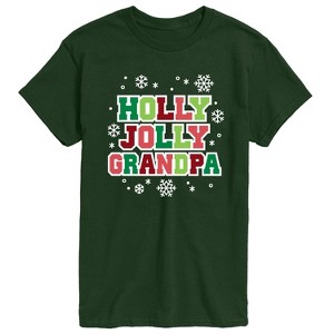 Men's - Instant Message - Holly Jolly Grandpa Short Sleeve Graphic T-Shirt - 1 of 4