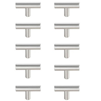 Elegant Lighting Quinn Brushed Nickel T Pull Multipack (set of 10)