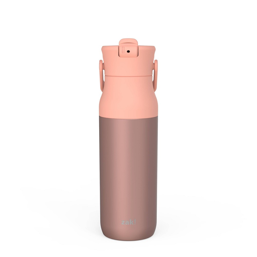 Photos - Glass ZAK Designs 32oz Recycled Stainless Steel Vacuum Insulated Straw Water Bottle - Coral: Hand Wash, Cold Beverages, All Ages 