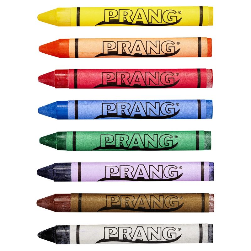 Prang Crayons, Large, Lift Lid Box, 8 Colors Per Box, 12 Boxes, 2 of 5