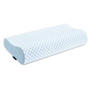 Itopfox Cervical Pillow for Neck Pain Relief, Contour Memory Foam Pillow for Sleeping, Odorless Ergonomic Pillow Adjustable Orthopedic Cooling Pillow - 1 of 4