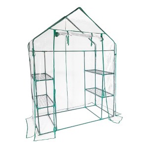 Garden Elements Personal Plastic Indoor Standing Greenhouse, Frost Protection - 1 of 4