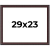 PosterPalooza | Photo Size Linear Brown Picture Frame - UV Acrylic, Foam Board Backing, Hanging Hardware - 2 of 4