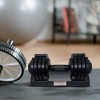VisioGear Dumbbells 22lbs Adjustable Dumbbell Steel Plastic Suitable For Home Gym Use, Black, 13.80"*6.70"*6.50" - 3 of 4