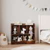 Kids Toy Storage Cabinet with 3 Open Shelves and 2 Tilt Bins for Books and Toys, Anti-Tip Design, Durable Wood Cabinet for Playroom Bedroom - 3 of 4