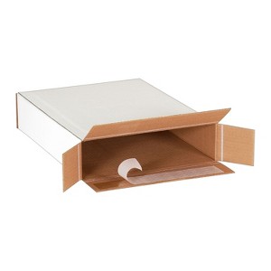 10.88" x 2" x 12.25" Self-Sealing Side Loading Boxes 32 ECT White 25/Bundle (10212SSFOL) - 1 of 4