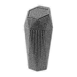 Unique Bargains Auto Car Trash Can Durable Front Seats Trash Bin White 1 Pc 3.5" Length 3.1" Width 7.9" Height ABS Rhinestone - 1 of 4