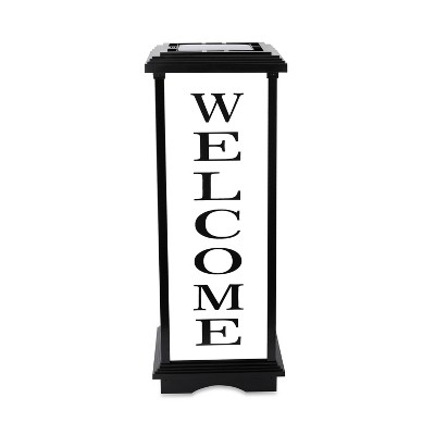 Techko Solar LED Welcome Lantern with Frosted Panels