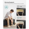 SONGMICS Storage Ottoman Bench Leather Ottoman with Storage - 3 of 4