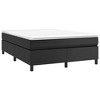 vidaXL Queen Size Box Spring Bed Frame - Faux Leather Upholstery, Plywood and Engineered Wood - 2 of 4