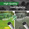 Large Metal Chicken Coop with Waterproof and Anti-UV Cover Walk-in Poultry Cage Chicken Runs for for Duck Rabbit Goose Poultry - 3 of 4