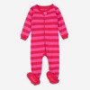 Leveret Matching Family Pajamas – Red & Pink Stripes – 100% Cotton – Customizable for Personalization - 2 of 4