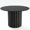 Dovelina Mid-Century Wood Round Dining Table Kitchen Table Dining Room Table for 4 People - 46", Black - 3 of 4