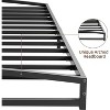 Jojoka Low Profile Metal Queen Bed Frame with Arch Head & Footboard – Heavy Duty, Noise-Free, Easy Assembly, No Box Spring Needed - 4 of 4