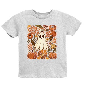 Ghost Floral Collage - Youth Short Sleeve Graphic T-Shirt and Toddler Short Sleeve Graphic T-Shirt - 1 of 3