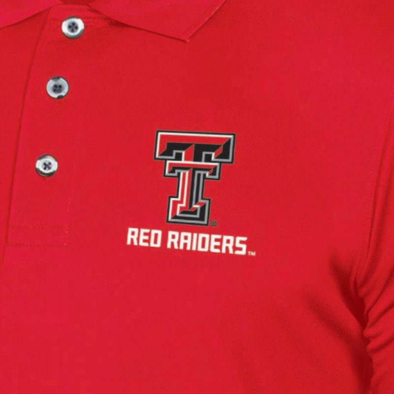 NCAA Texas Tech Red Raiders Polo T-Shirt, 3 of 4