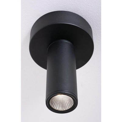 Beverly Black Aluminum 8" LED Outdoor Flush Mount