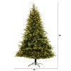 8ft. Fir Look Artificial Christmas Tree with 700 Multi LED Lights & 3560 Branches – Grand Festive Holiday X-Mas Glow - 2 of 4