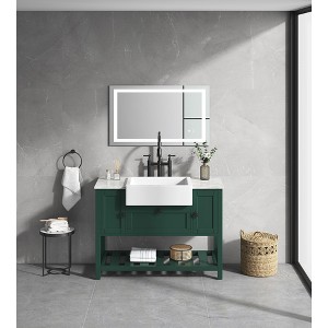 PAGED Vanity Mirror with Lights, Wall Mounted Bathroom Mirror with Anti-Fog Function for Bathroom, Dressing Room - 1 of 4