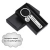 Unique Bargains Stainless Steel Personalized Durable Keychain with Gift Box 1 Set - 4 of 4
