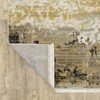 Captiv8e Designs Barcelona Faded Abstract Gold/Black Rug - 4 of 4