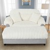 Whisen 65.25" Cloud Chaise Sofa, Modern Chaise Lounge Sofa, Cozy Plush Couch with Two Throw Pillows - 3 of 4