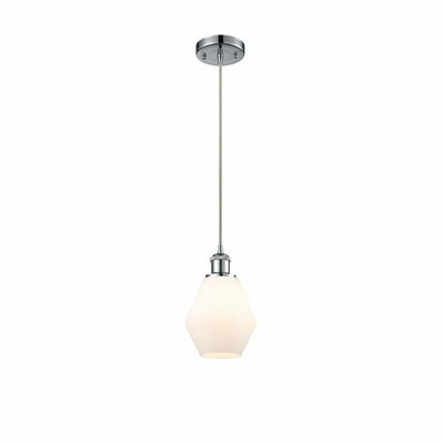 Cindyrella - 1 Light Cord Hung Mini Pendant In Industrial Style-10 Inches Tall and 6 Inches Wide