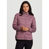 RBX Active Women's Ultra Lightweight Soft Knit Quilted Mock Neck Jacket with Pockets - 4 of 4