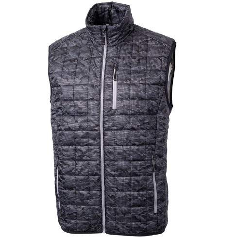 Cutter & Buck Rainier Primaloft® Mens Eco Insulated Full Zip Printed Puffer  Vest - Black - 3xl : Target