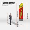 VEVOR Auto Repair Advertising Feather Flag with Pole Kit, Advertising Flags, Includes 4 Banner Flags, 4 Poles,4 Ground Stakes, Swooper Flags, Yellow - 4 of 4