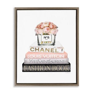 Stupell Industries Pink Fashion Book Stack, 17" x 21" - 1 of 4