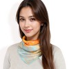 Anna-Kaci Women's Elegant Floral, Abstract, and Chain Print Silk Square Scarves with Bold Patterns and Luxurious Satin Finish - 4 of 4