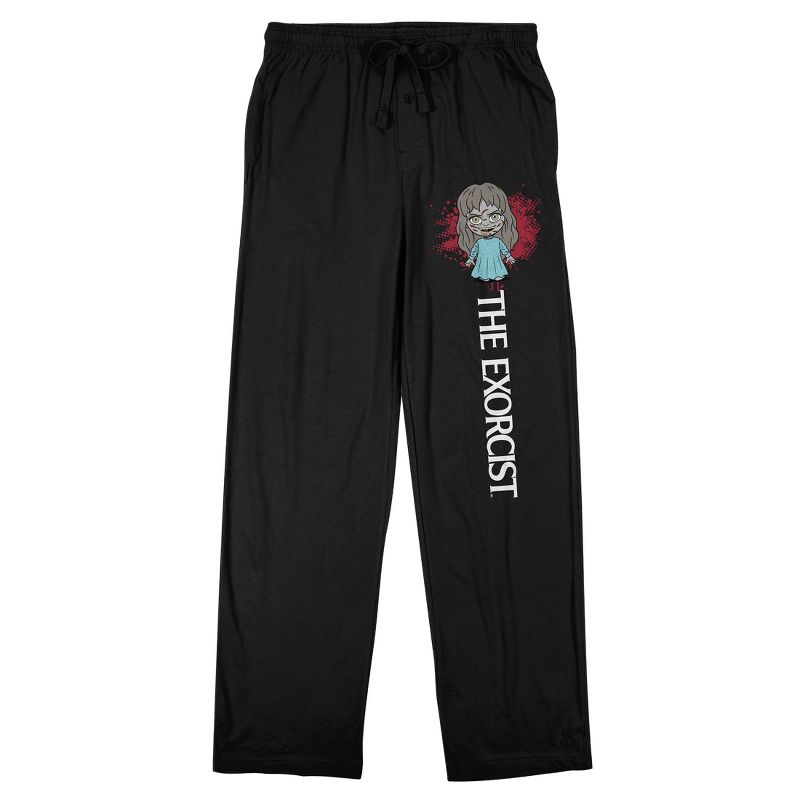 The Exorcist Regan Men's Black Sleep Pajama Pants, 1 of 4