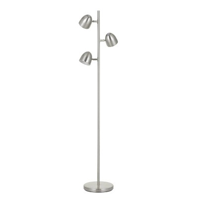 59" Tree Floor Lamp with Touch Sensor Dimmer Control (Includes LED Light Bulb) Brushed Steel - Cal Lighting