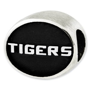Black Bow Jewelry Sterling Silver & Enamel Louisiana State University Collegiate Bead - 1 of 4