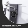 WOWOW 13.2 in. SUS 304 Stainless Steel Wall Mounted 3-Swivel Arms Towel Bar with Concealed Hardware - 3 of 4
