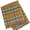 HomeRoots 55" X 70" Gold And Brown Cotton Blend Woven Plaid Plush Throw Blanket with Fringe - 4 of 4