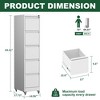 NicBex Locking File Cabinet with Drawers, Metal Space Saving Vertical Cabinet for Home & Office, Fits Letter/A4/Legal Files, Assembly Required, Black - 3 of 4