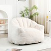 Ridstar Foam-Filled Accent Chair with Armrests for Living Room & Bedroom-White - 2 of 4