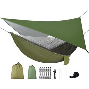 Nattork Camping Hammock with Rain Fly Tarp and Mosquito Net - 1 of 3