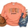 Simply Sage Market Women's Pumpkin Season Grunge Long Sleeve Garment Dyed Tee - 3 of 4