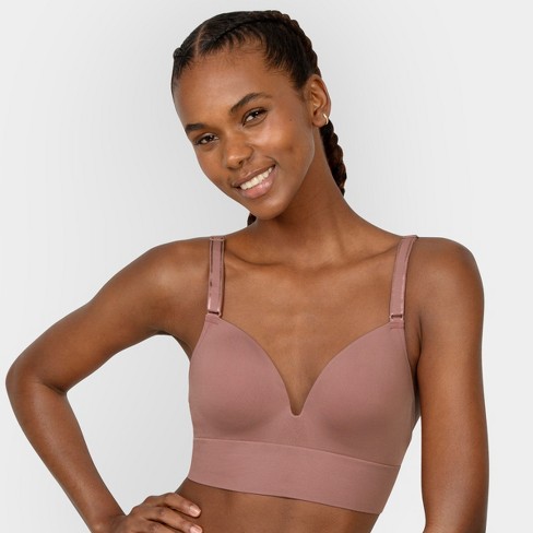 A Fresh Collection Confidence Boost Seamless Push Up Bra 2 Pack Premium Plum Black Hue X Large Plus