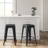 Set of 2 24" Carlisle Metal Counter Height Barstool - Threshold™ - image 2 of 4