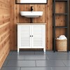 ChicFurnit Bathroom Storage Cabinets Bathroom Floor Storage Cabinet Functional Bathroom Cabinet with Drawer for Bathroom, White, 26.5"*11.8"*23.8" - 3 of 4