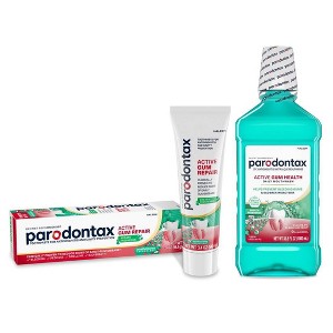 Parodontax Active Gum Breath Freshener 3.4oz Toothpaste + 33.8oz Mouthwash - 1 of 1
