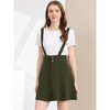 Allegra K Women's Casual Overall Dress Strap Button Front Suspender Skirt - 2 of 4