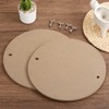 Unique Bargains Wooden Pottery Bat with 1.2" Long Pin 304 Stainless Steel Screws 12" 5 Pcs - 3 of 3