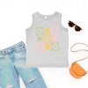 The Juniper Shop SmileyWorld Checkered Floral Smile Youth Tank Top - 3 of 4
