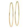 Black Bow Jewelry 1.25mm, 14k Yellow Gold Endless Hoop Earrings, 54mm (2 1/8 Inch) - 2 of 4